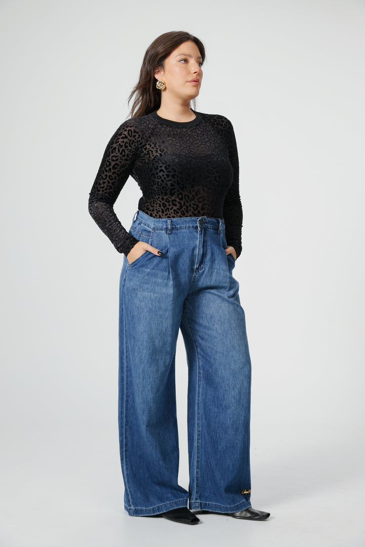 Loyal Silver Leopard Bodysuit