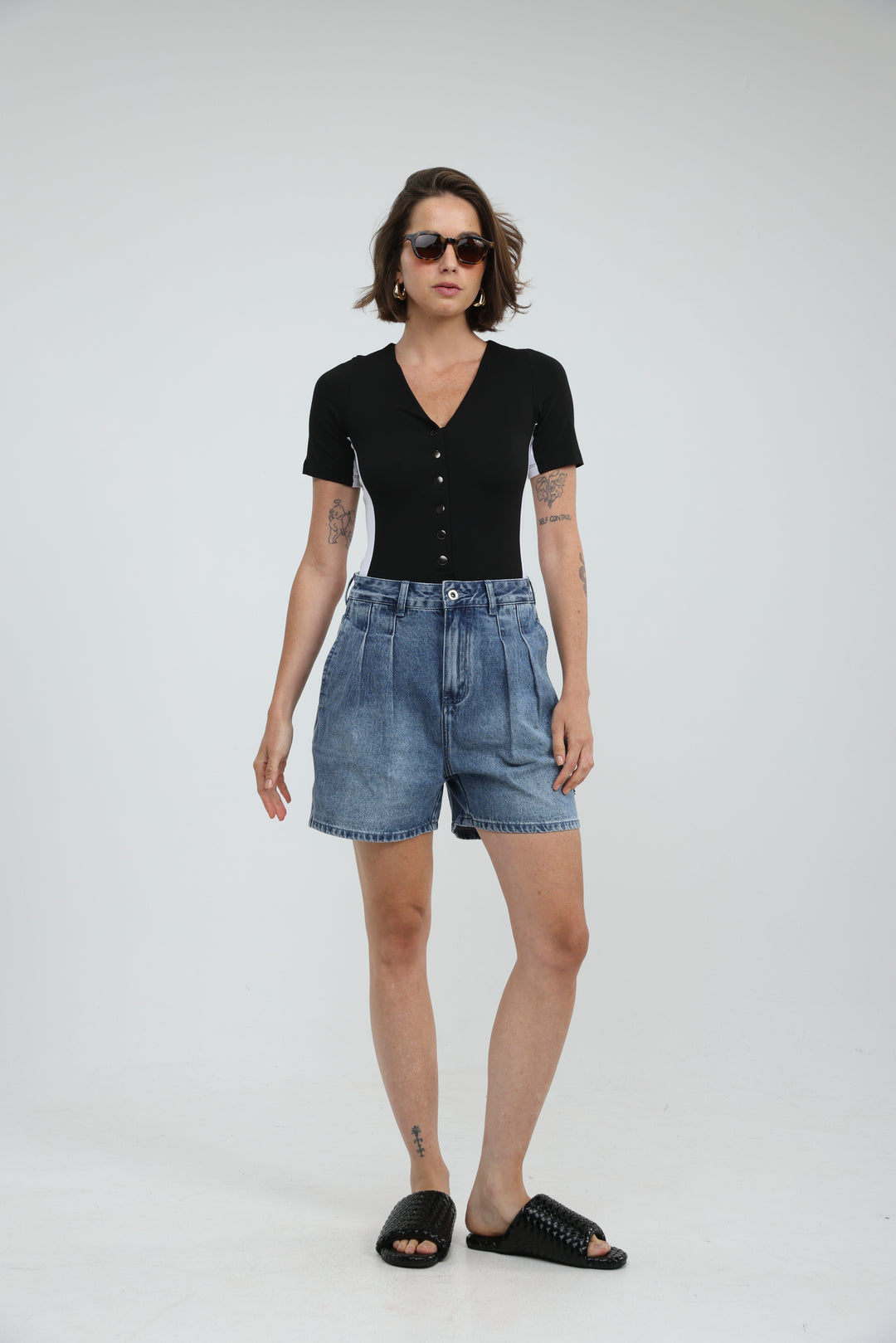 Rosewood Black Bodysuit