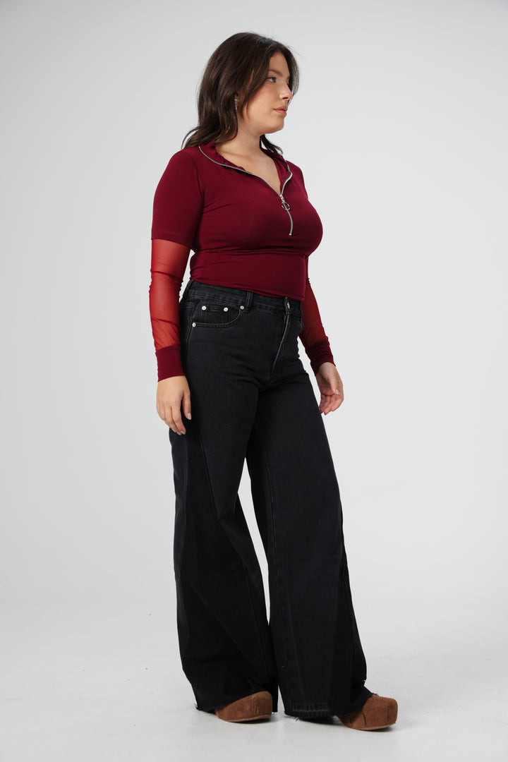 Star 501 Black Mix Wide Denim