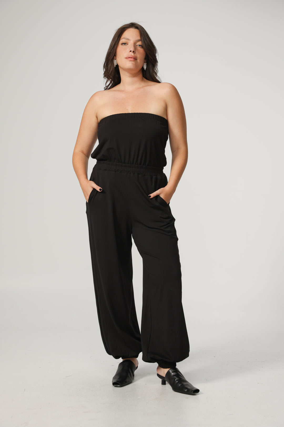 Bali Black/Leopard Jumpsuit