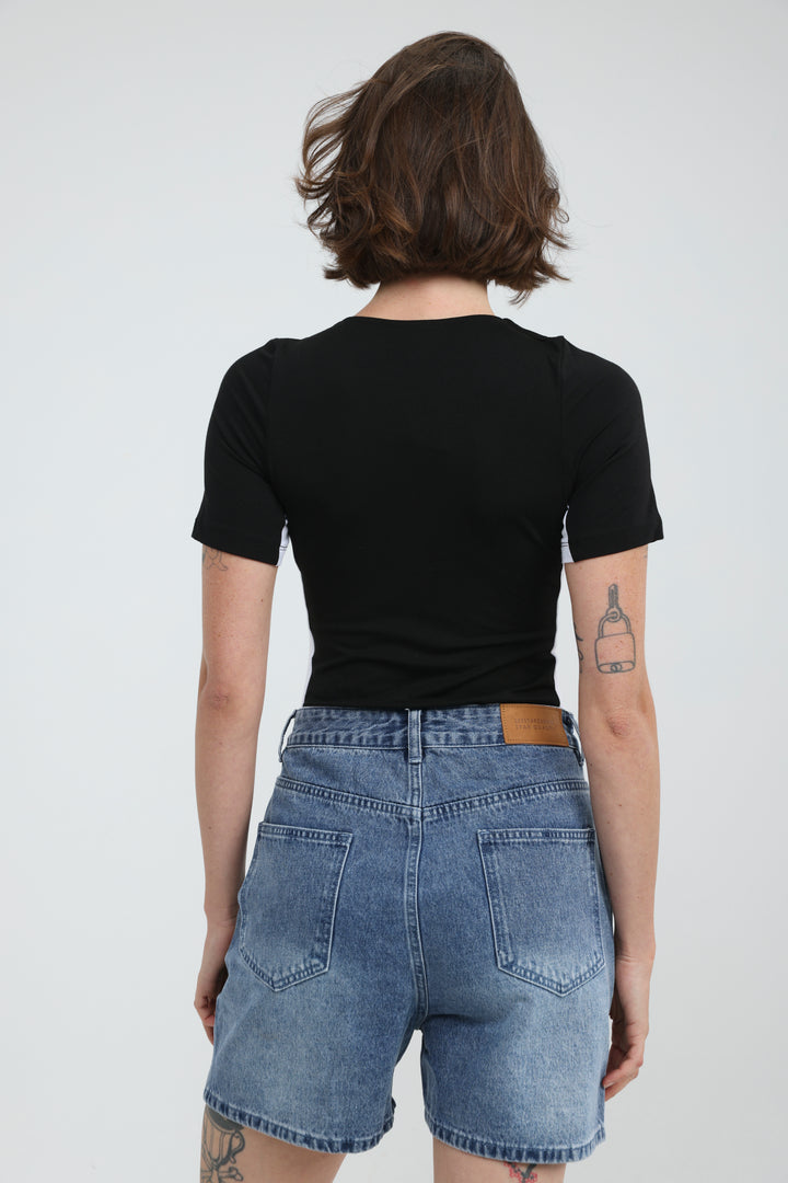 Rosewood Black Bodysuit