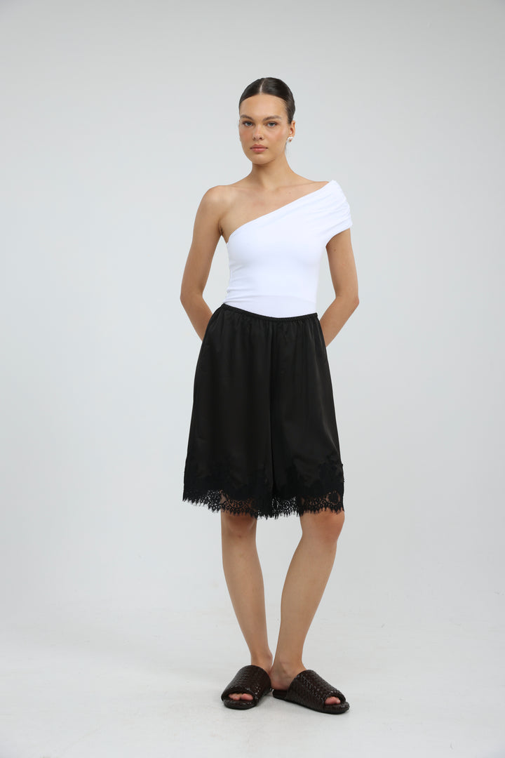 Everglow White One Shoulder Top