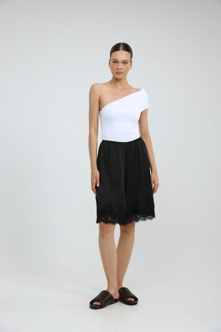 Sunlit Black Bermuda Shorts