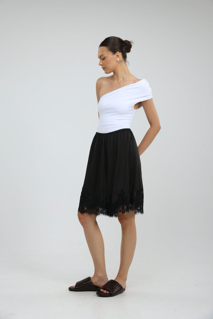 Sunlit Black Bermuda Shorts