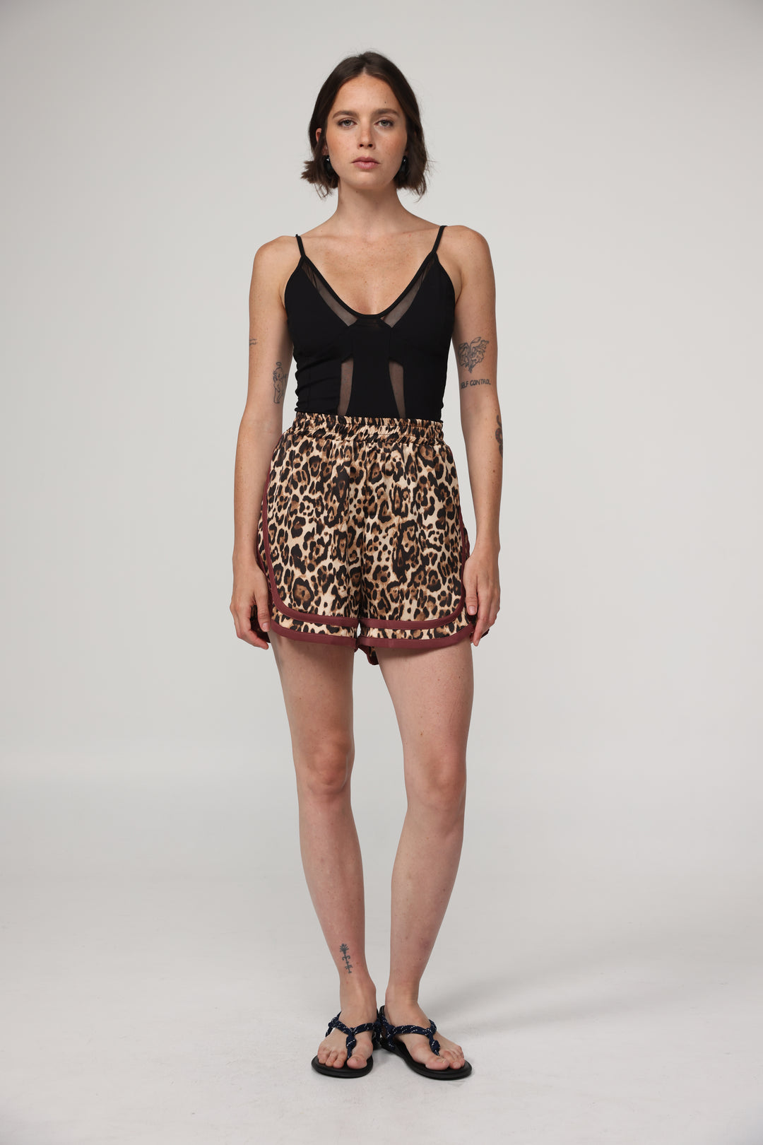 Buni's Mixed Leopard Shorts