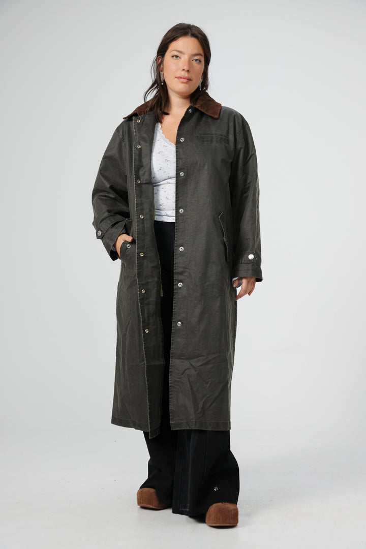 Woods Dark Olive Coat