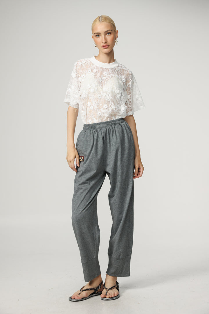 Cal Cream Lace T-Shirt