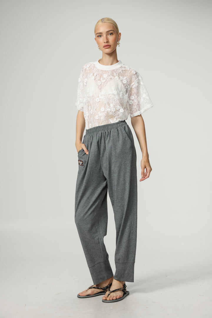 Cal Cream Lace T-Shirt
