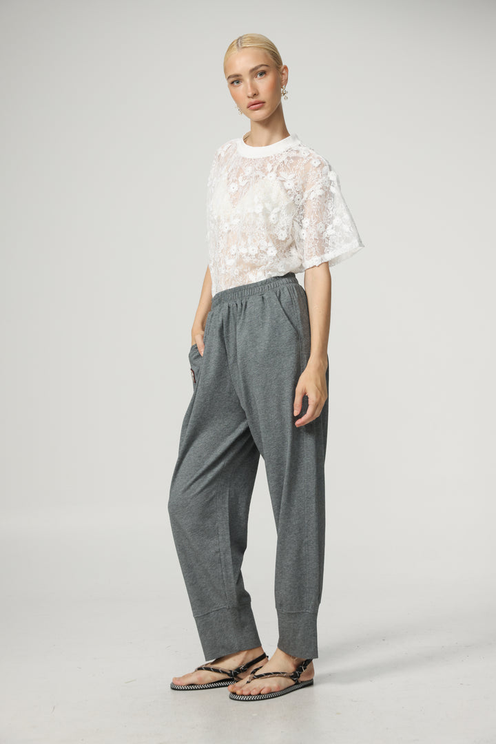 Cal Cream Lace T-Shirt