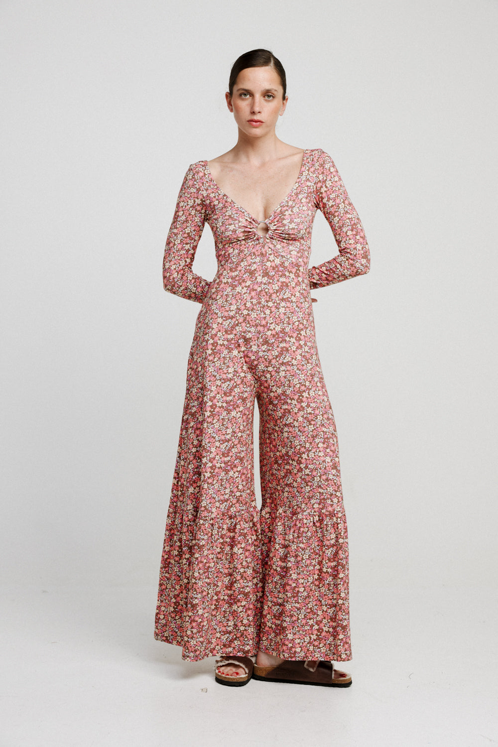 Target Long Floral Jumpsuit