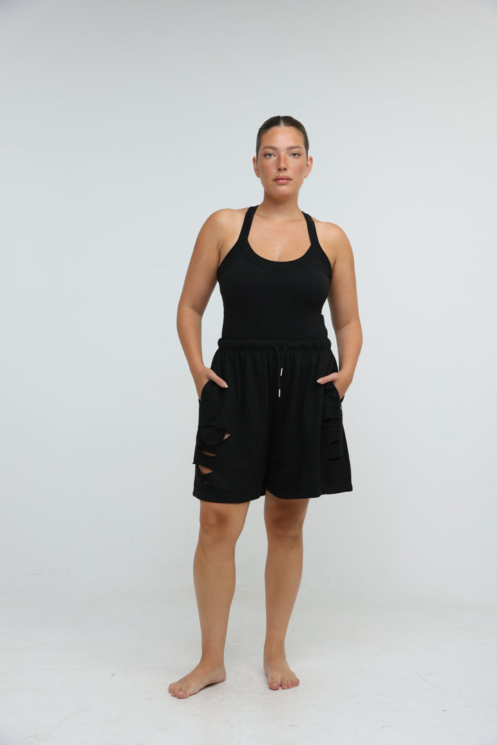 Saw Black Shorts