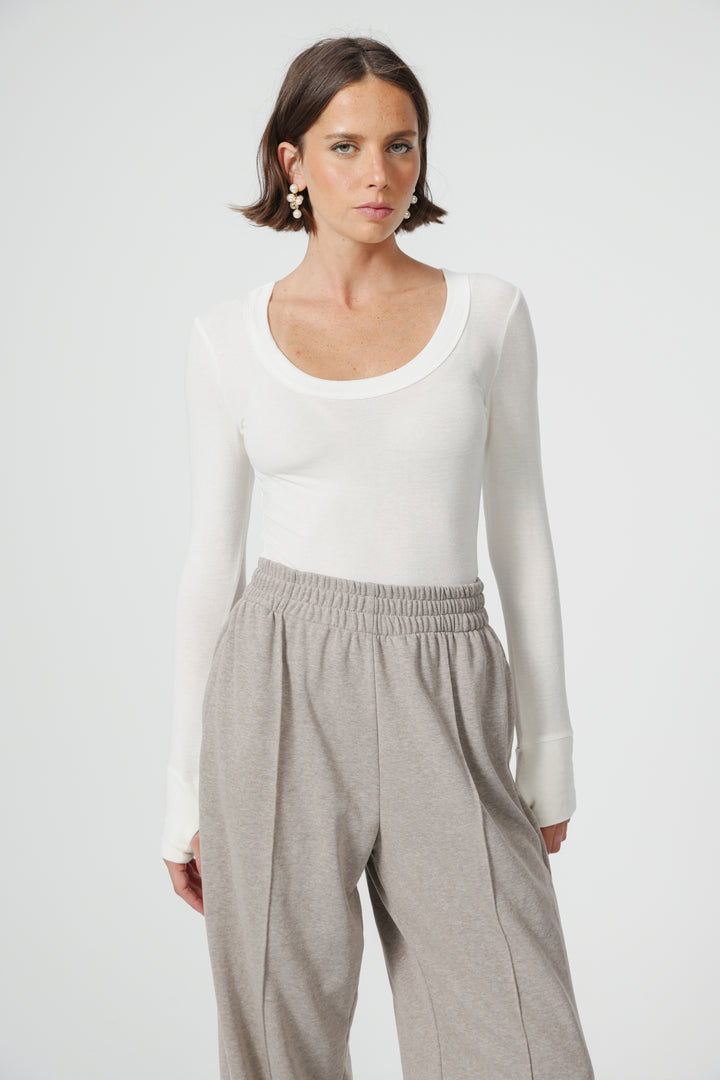 Clean08 White Bodysuit