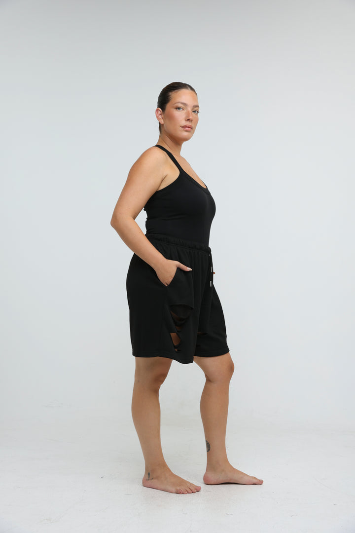 Saw Black Shorts
