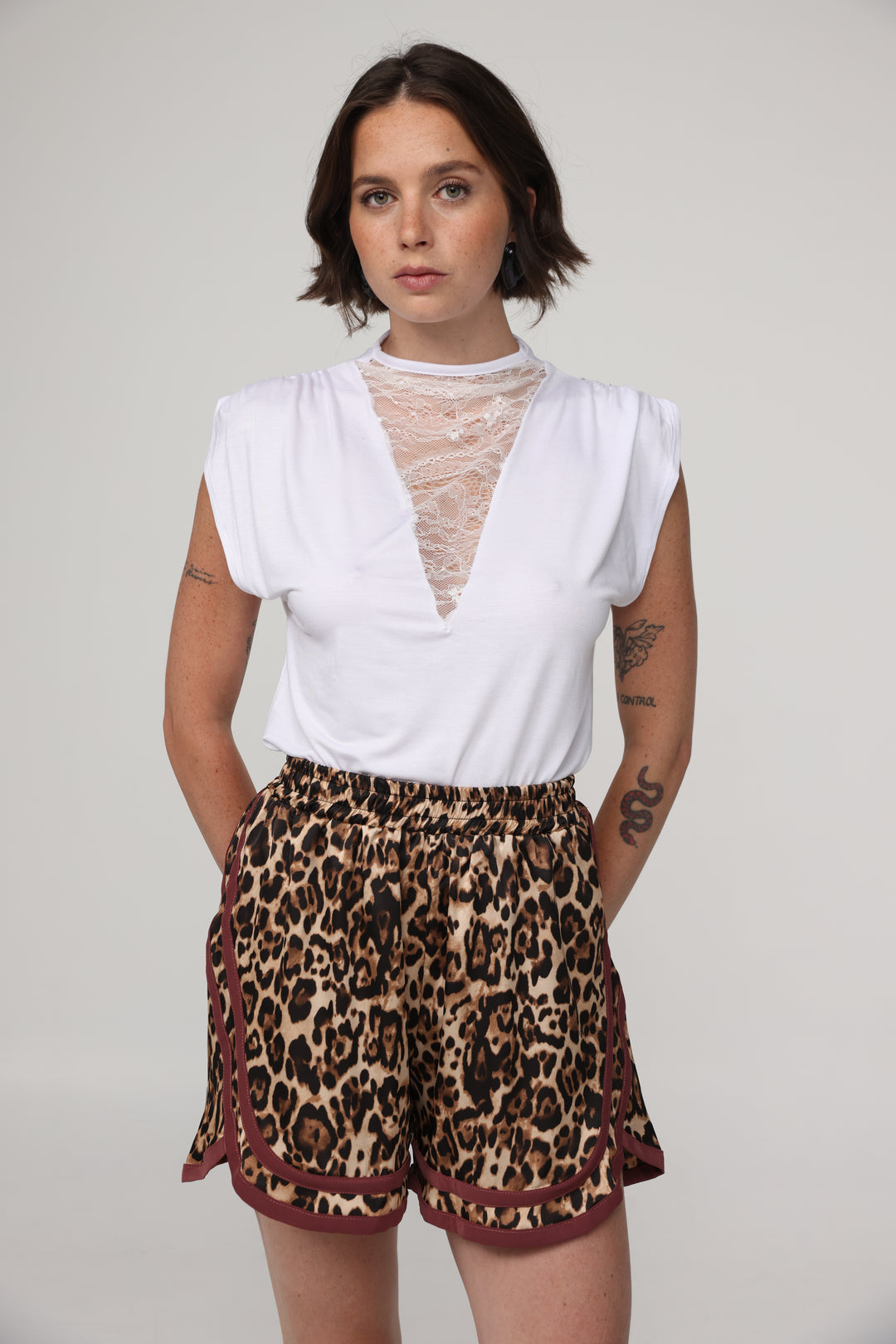 Sea White Lace Tank