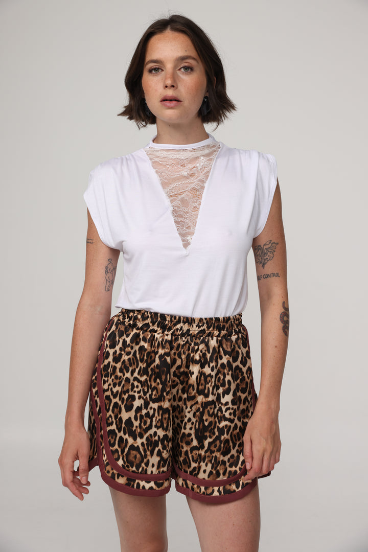 Sea White Lace Tank