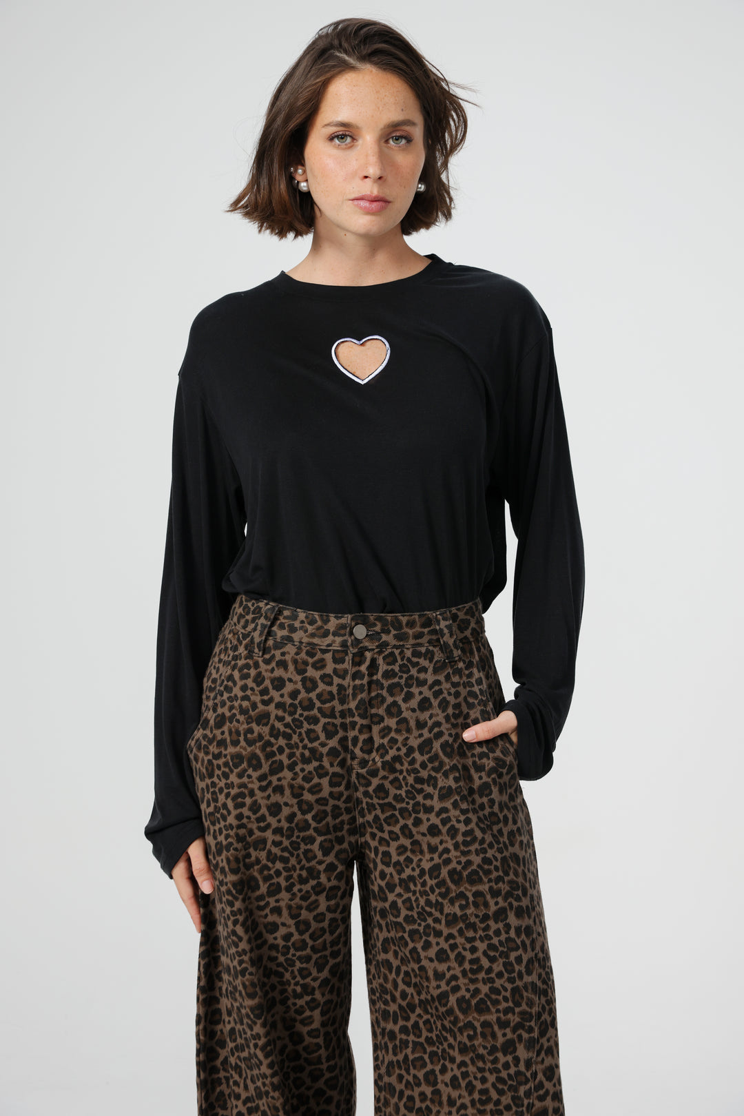 Heart Fruit Black Shirt