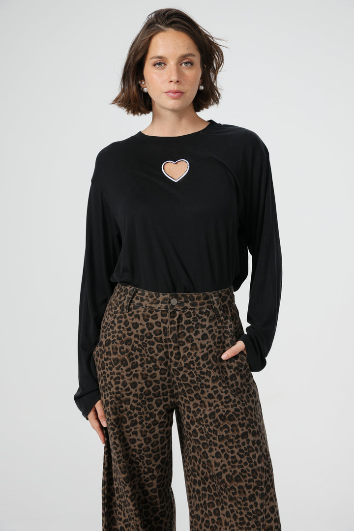 Heart Fruit Black Shirt