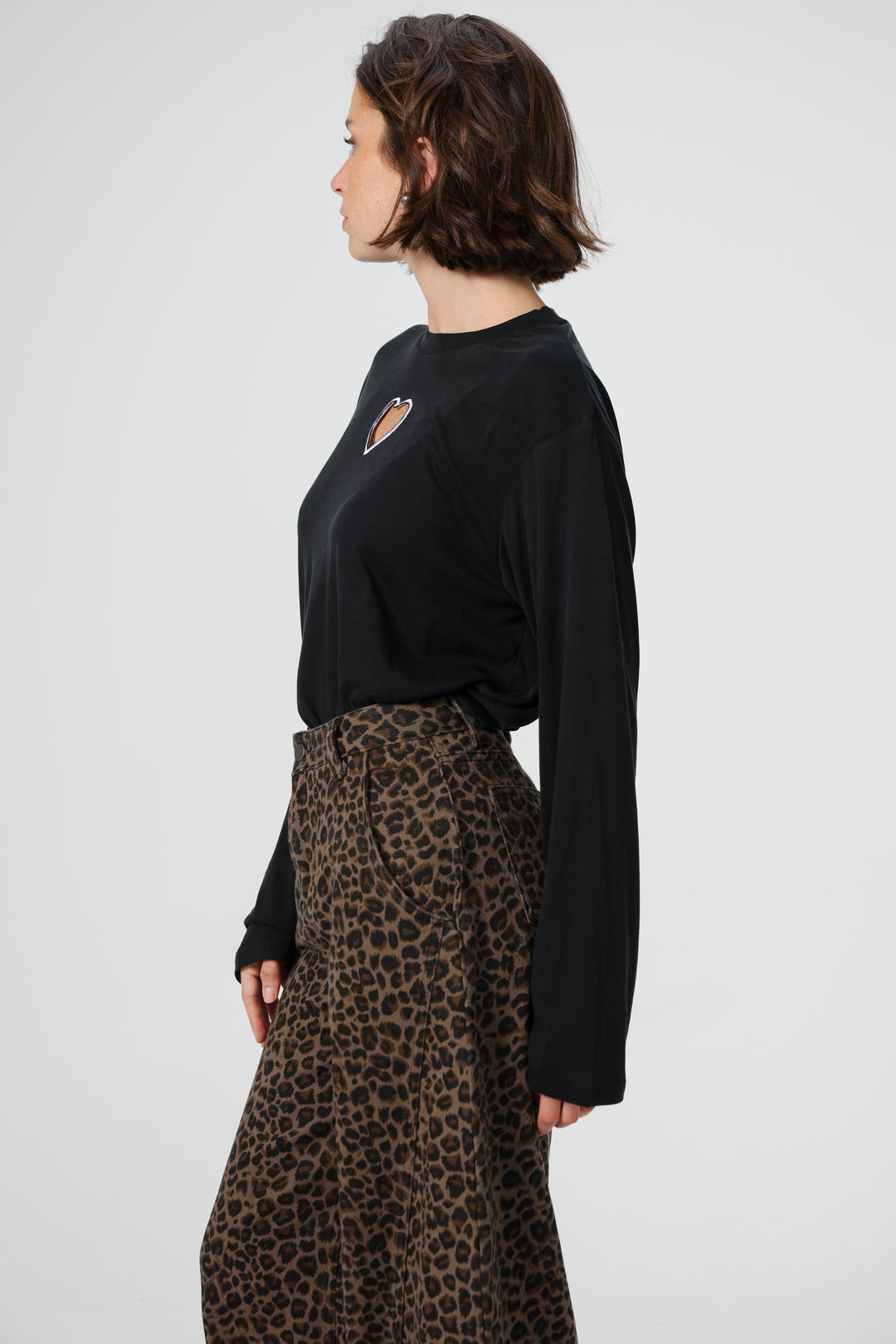 Heart Fruit Black Shirt