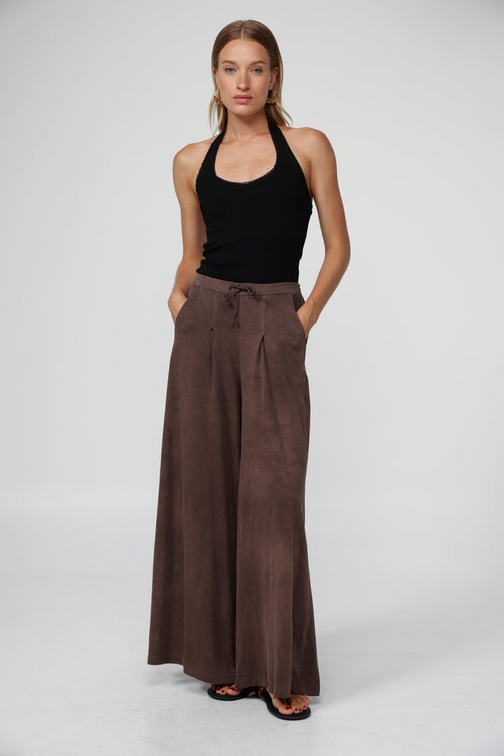 Take Brown Wide Bottoms