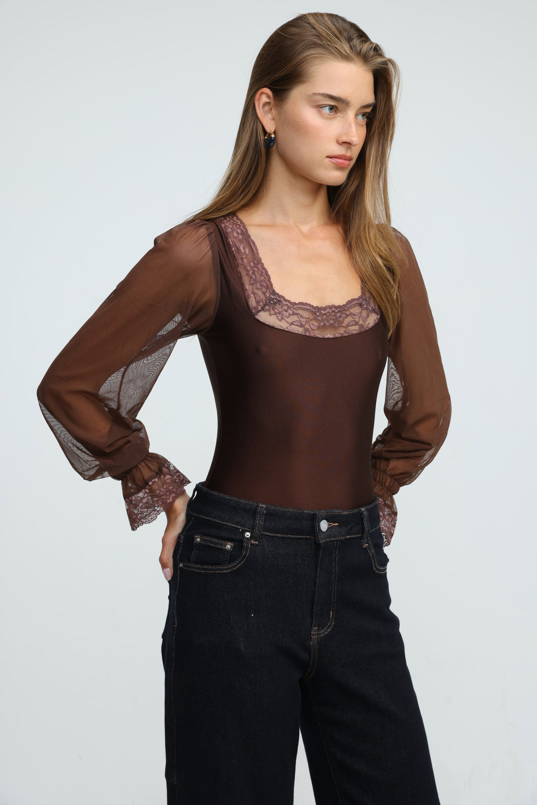 Phase Brown Bodysuit