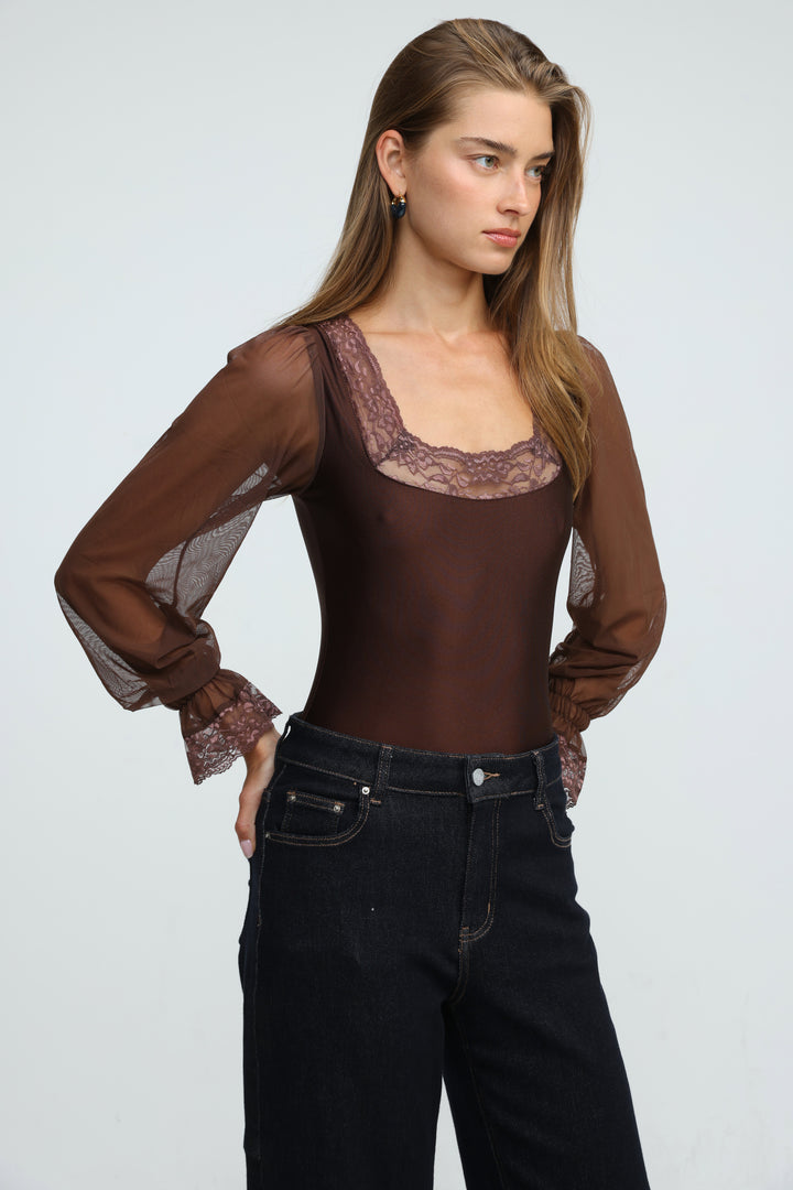 Phase Brown Bodysuit