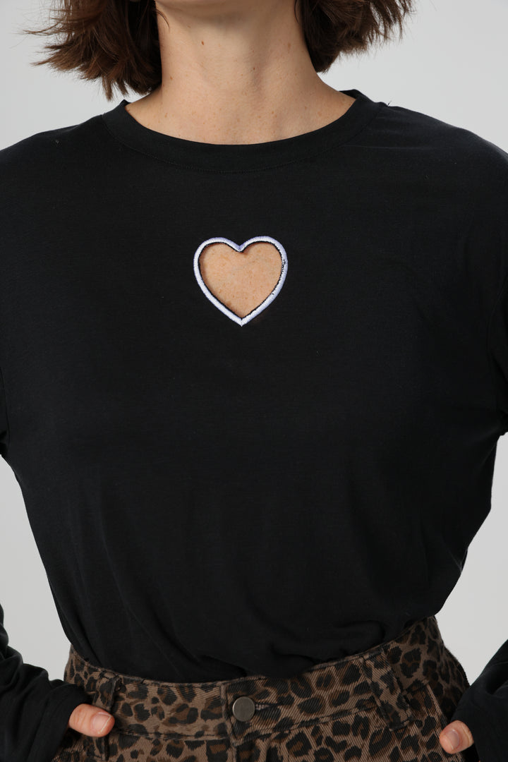 Heart Fruit Black Shirt
