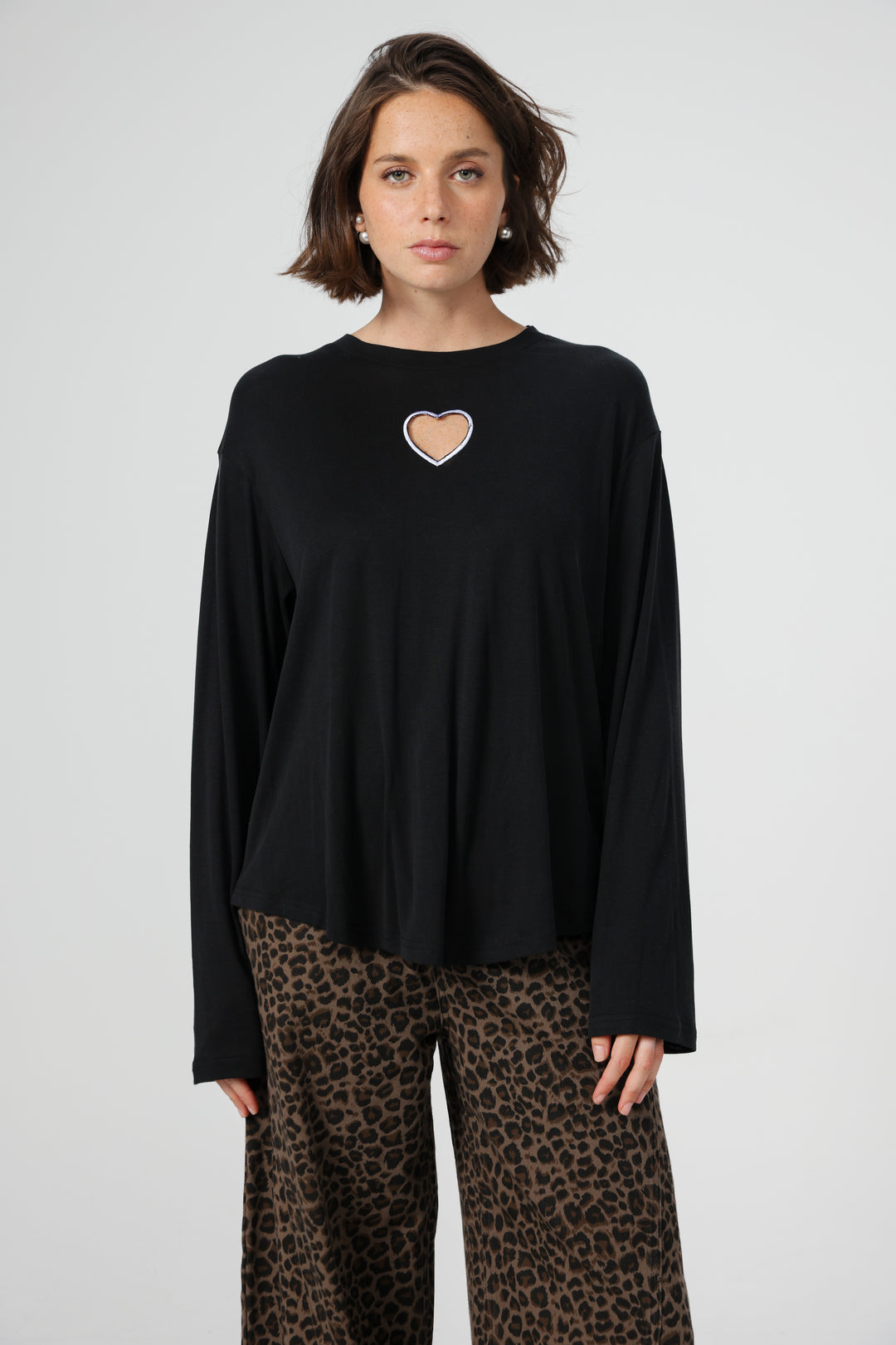 Heart Fruit Black Shirt