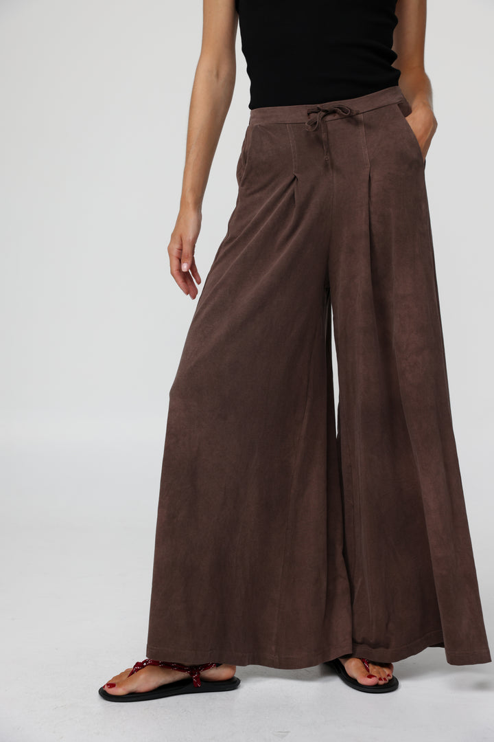 Take Brown Wide Bottoms