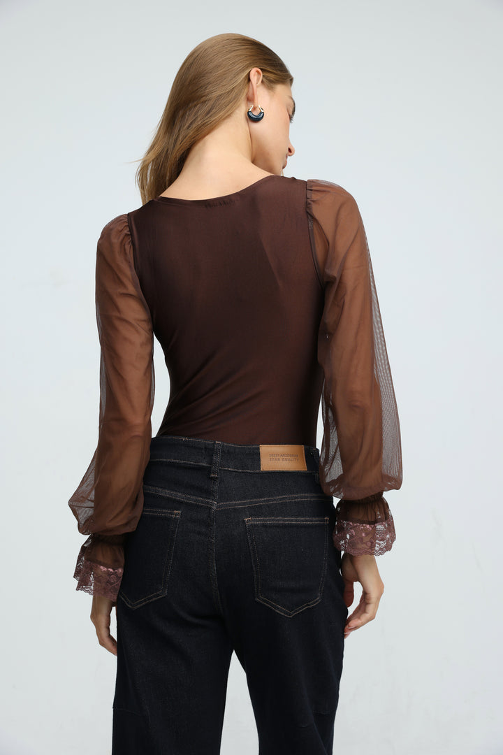 Phase Brown Bodysuit
