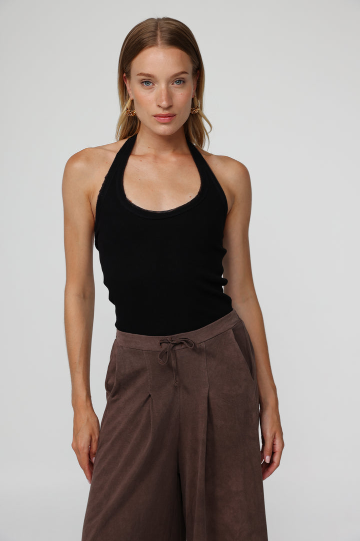 Lips Black Tank