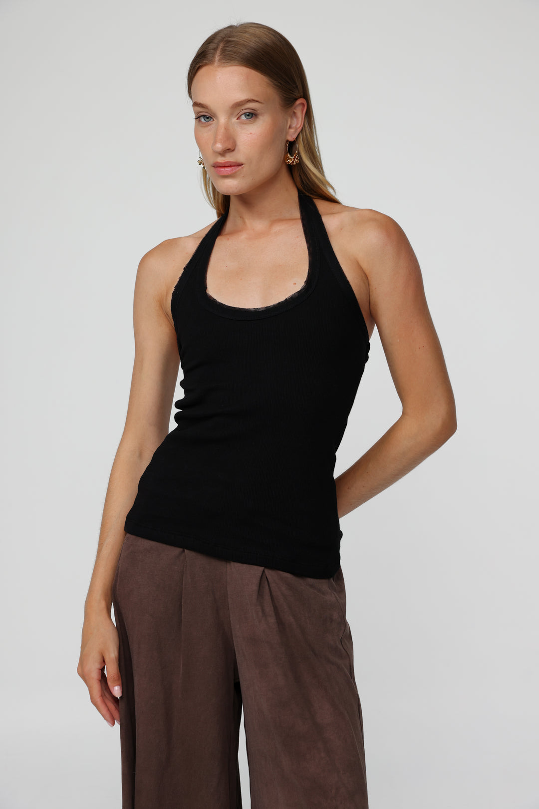 Lips Black Tank