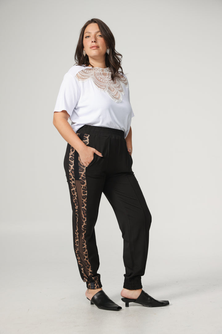Best Navy/Wine Mesh Joggers