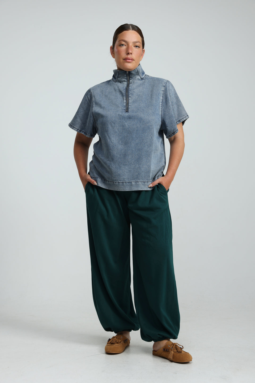 Adamon Blue Denim Polo