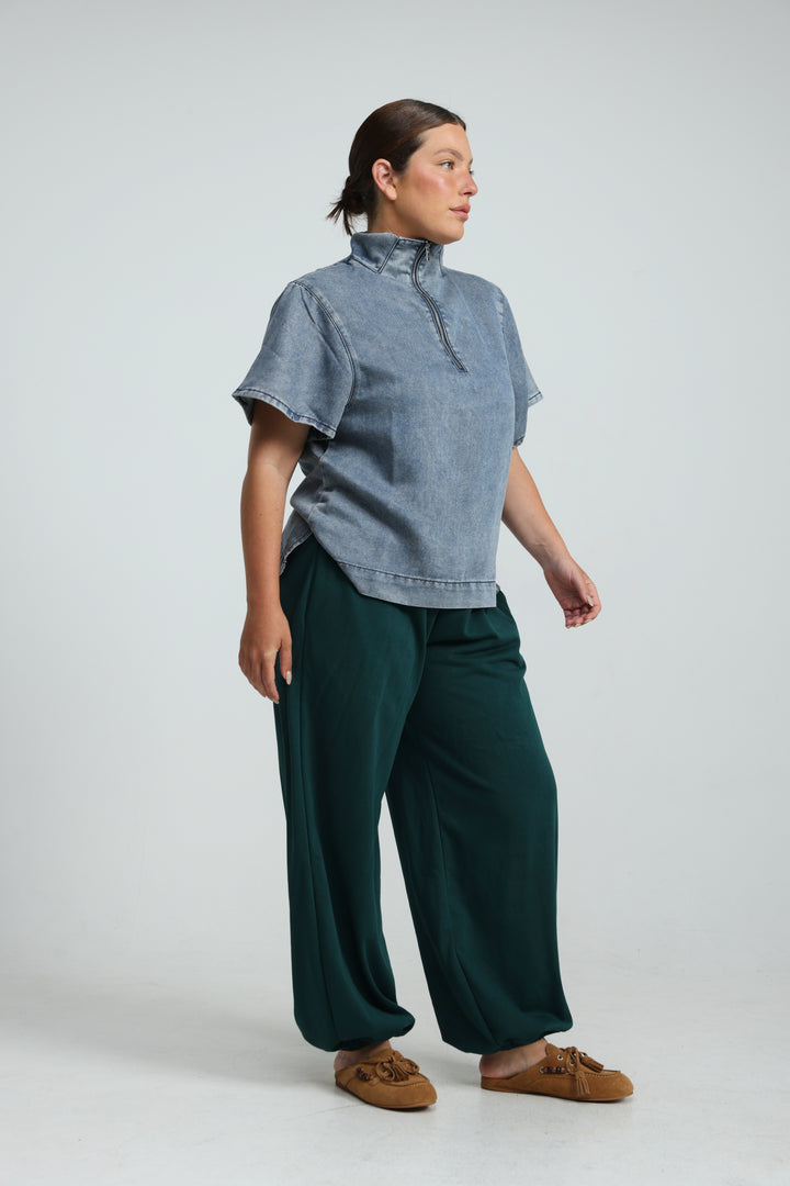 Adamon Light Blue Denim Polo