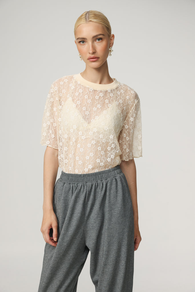 【CLANE】 クラネ　2025SS　LACE SHIRT size1 CLANE】 クラネ 2025SS LACE SHIRT size1
