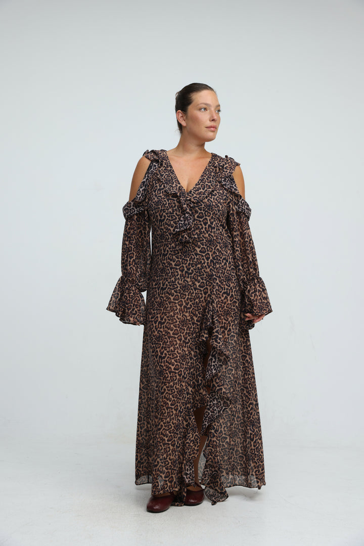 Divine Leopard Dress