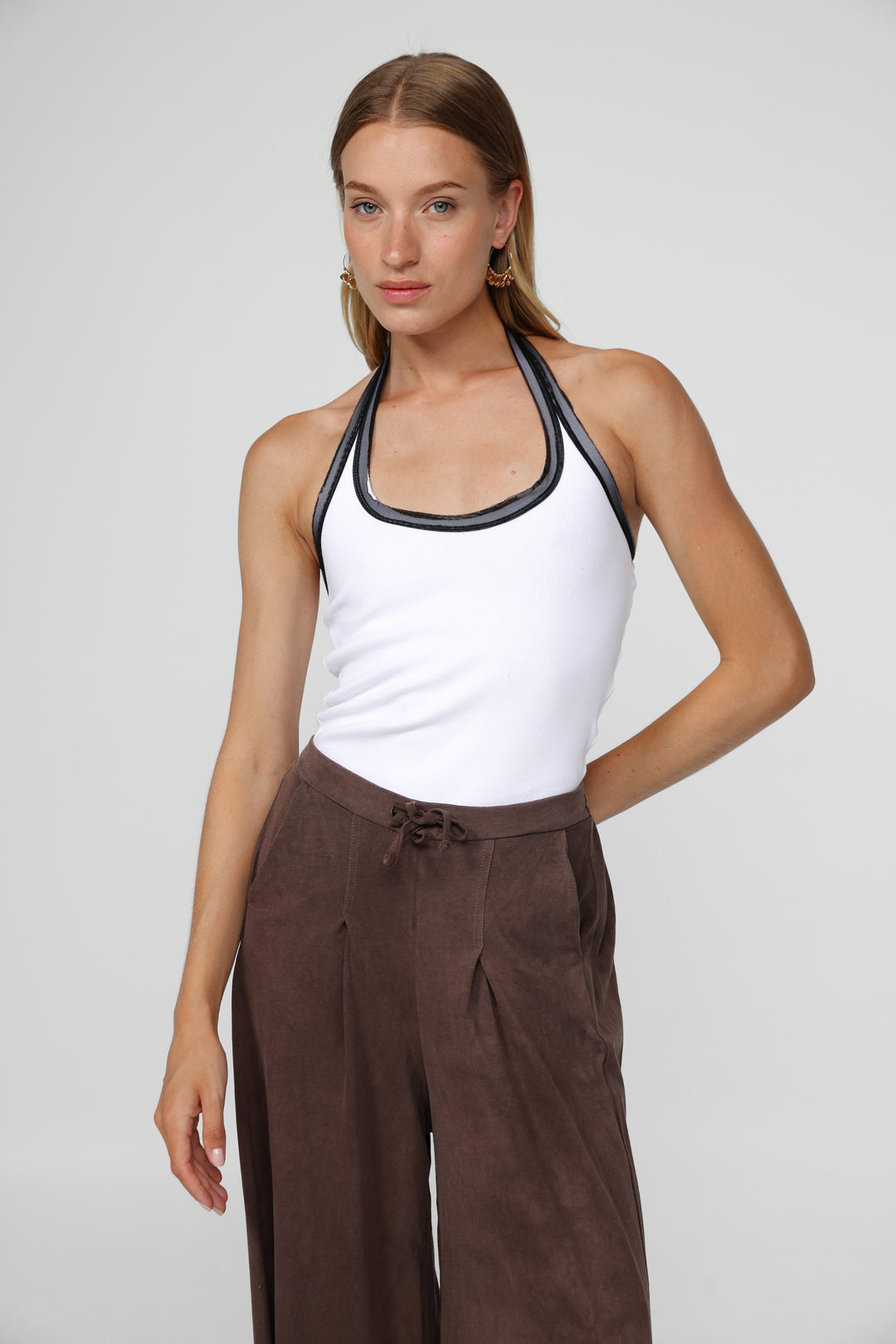 Lips White Tank