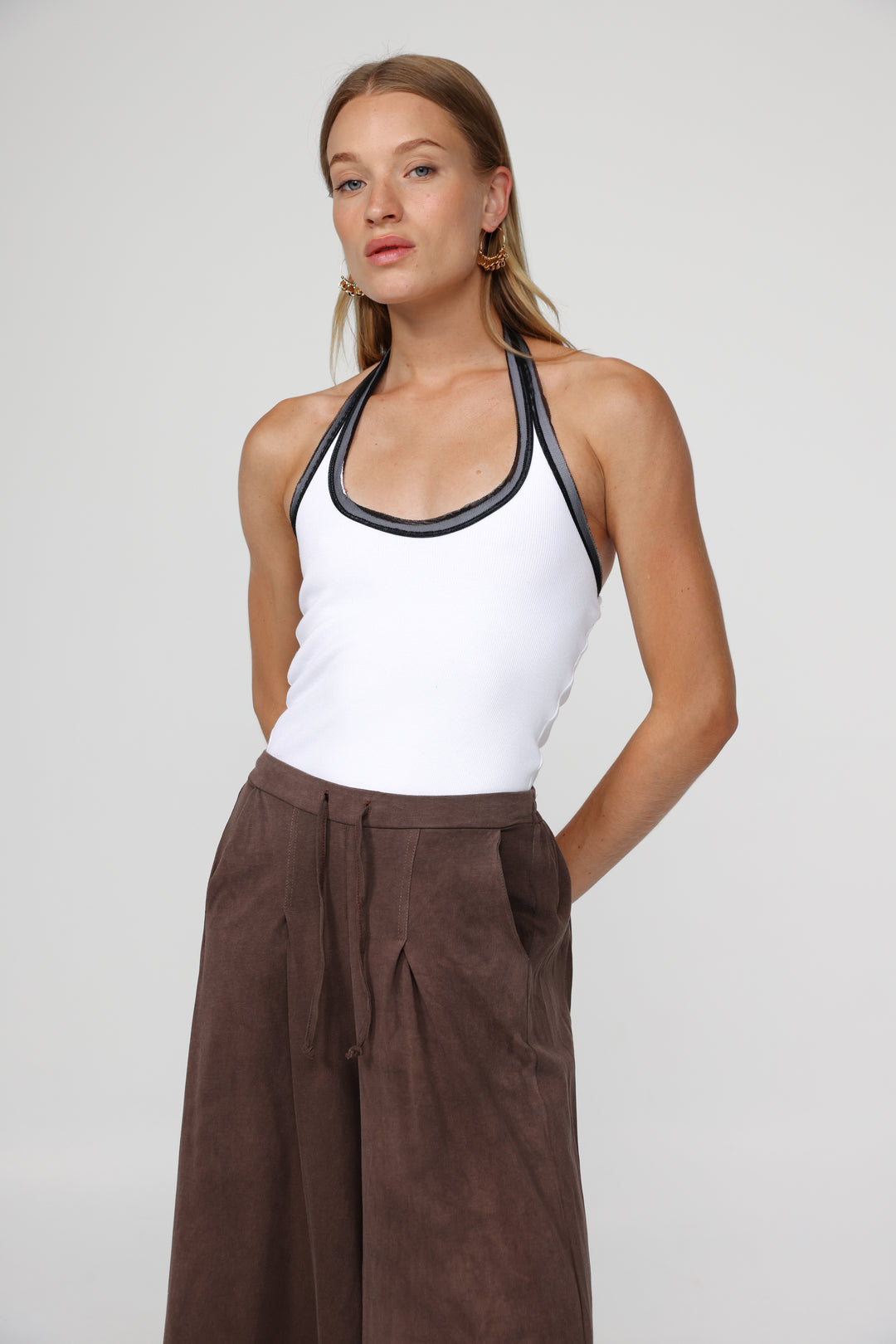 Lips White Tank