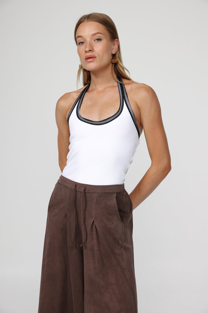 Lips White Tank