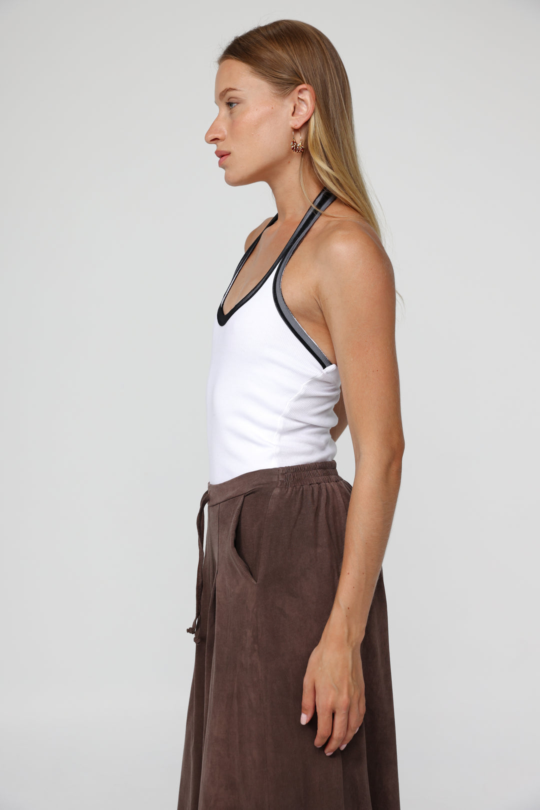 Lips White Tank