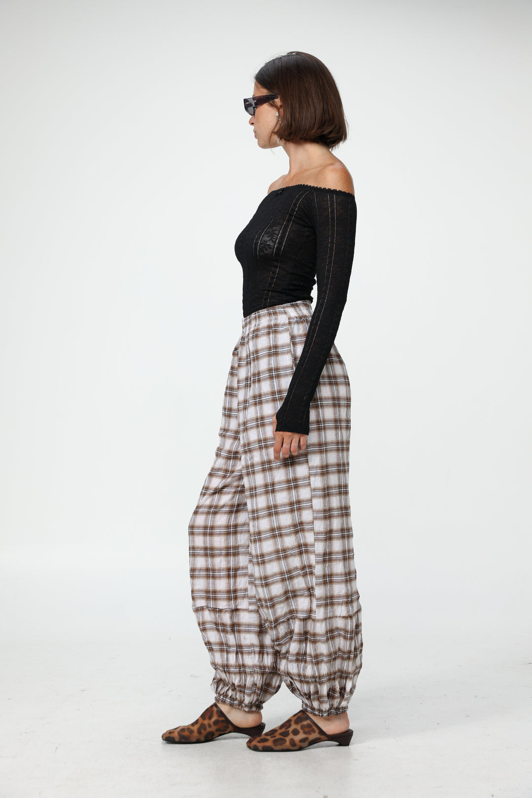 Aladdin Brown Plaid Joggers