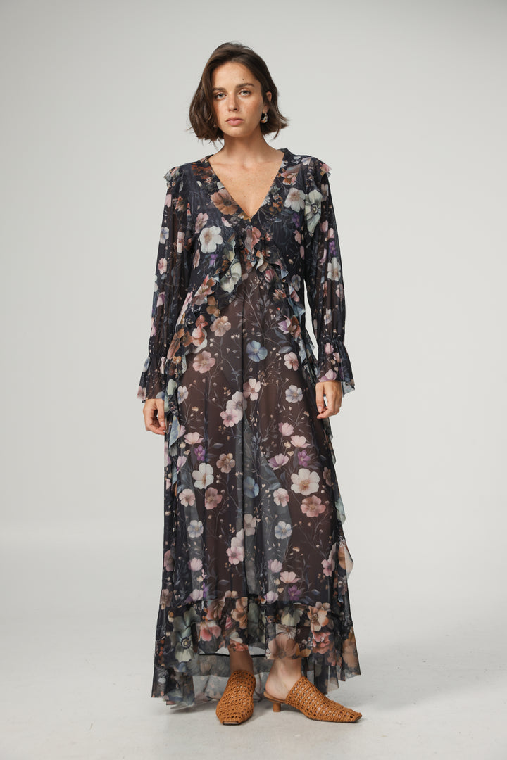 Swear Dark Floral Dress