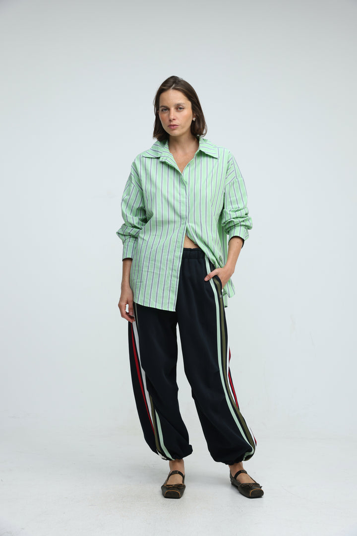 Side Stripes Navy Joggers