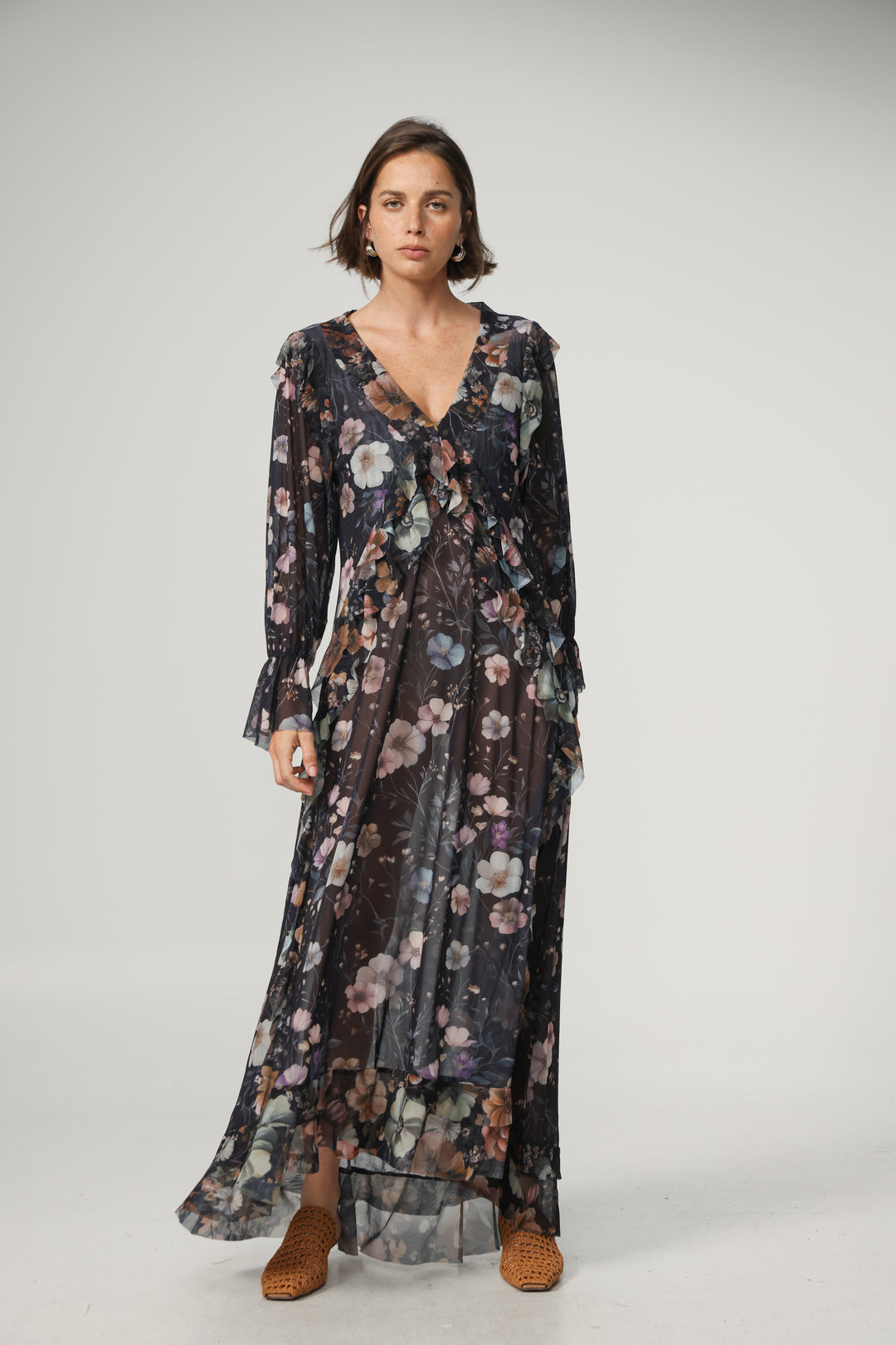 Swear Dark Floral Dress