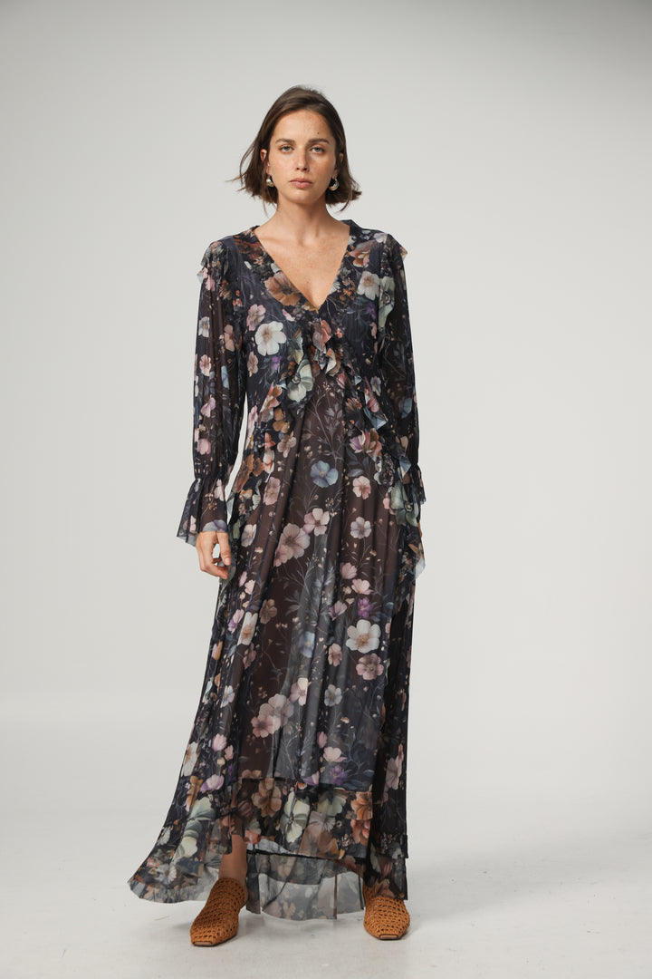 Swear Dark Floral Dress