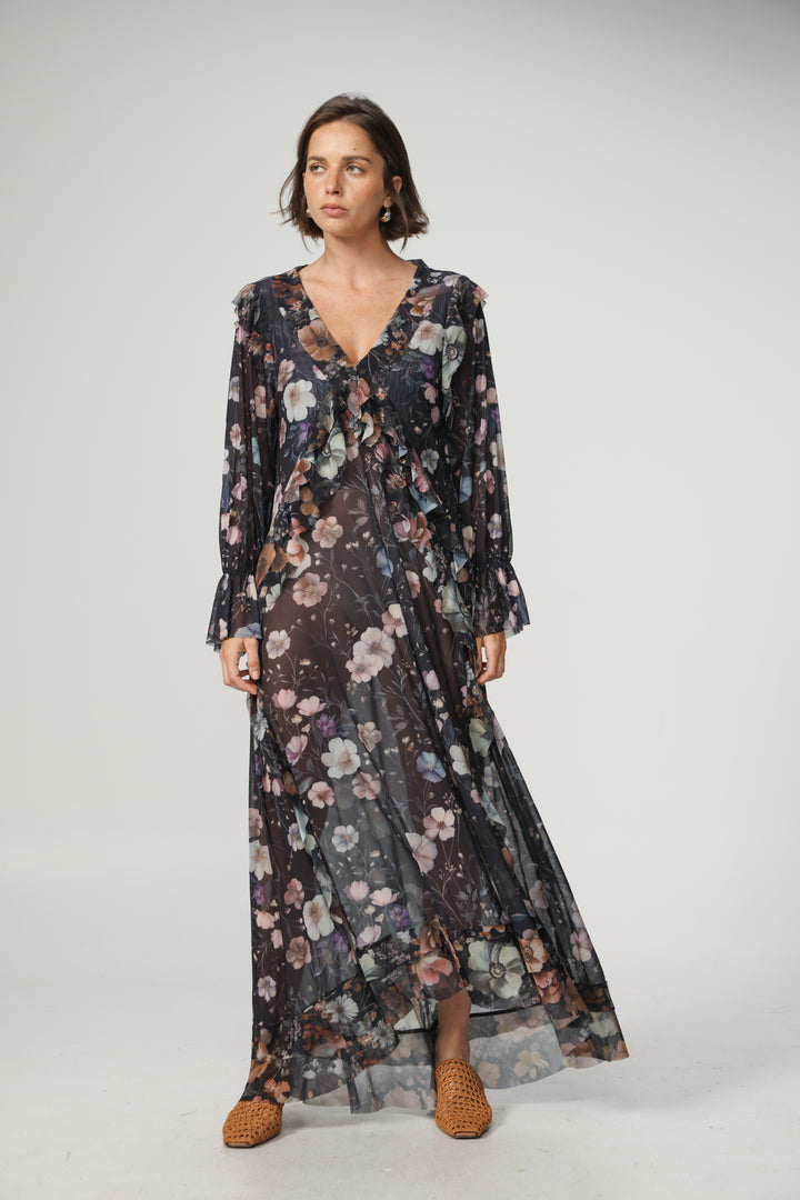 Swear Dark Floral Dress
