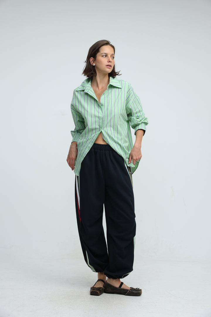 Side Stripes Navy Joggers