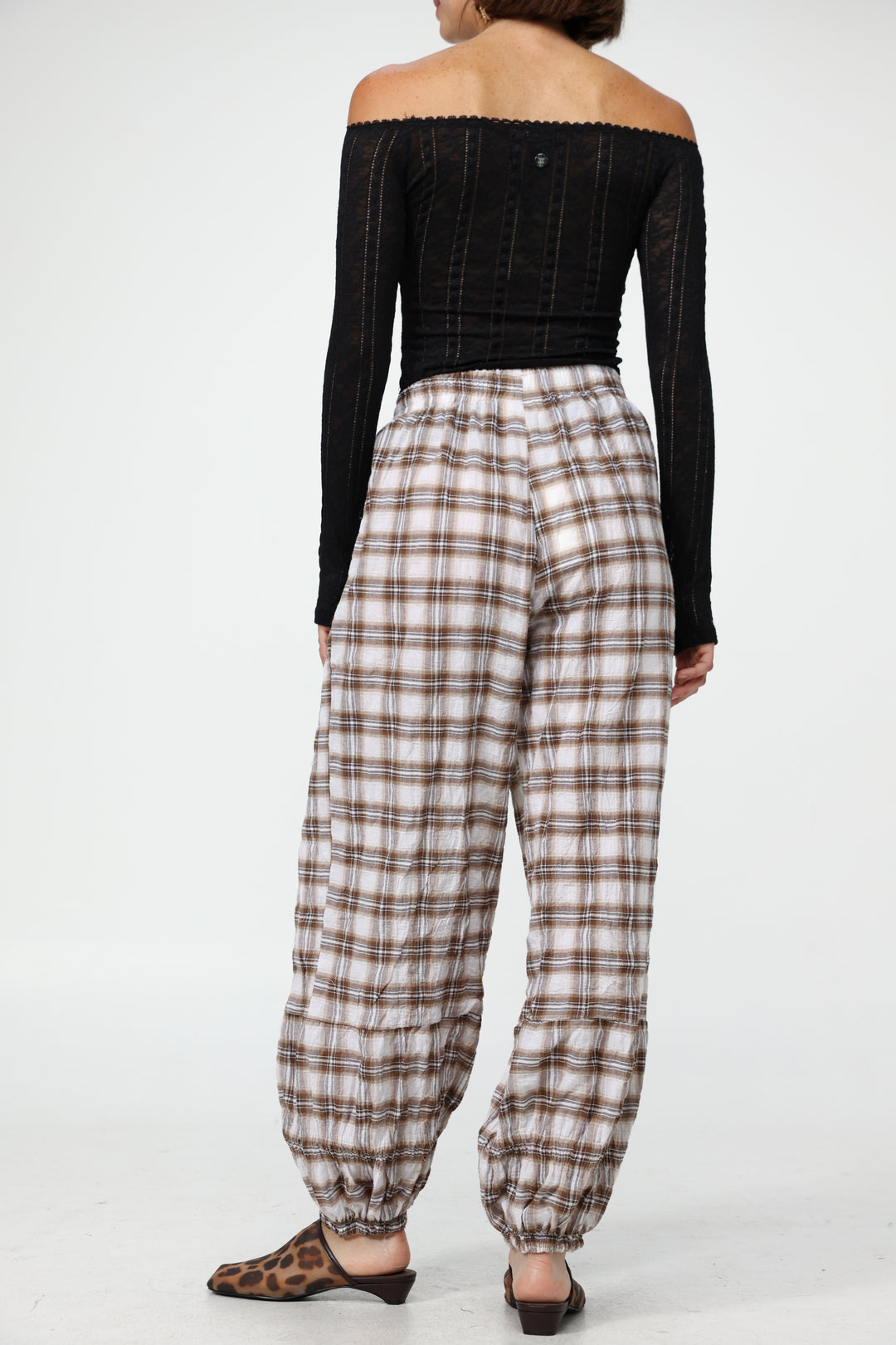 Aladdin Brown Plaid Joggers