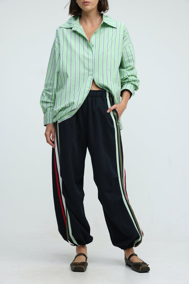 Side Stripes Navy Joggers