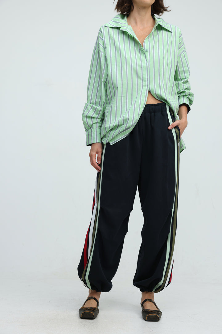 Side Stripes Navy Joggers